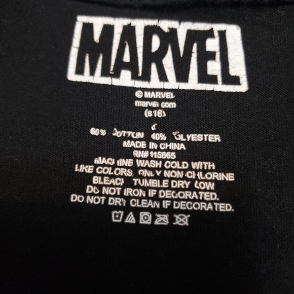 MARVEL Captain America Mens Small Black Tee Shirt - Picture 5 of 6